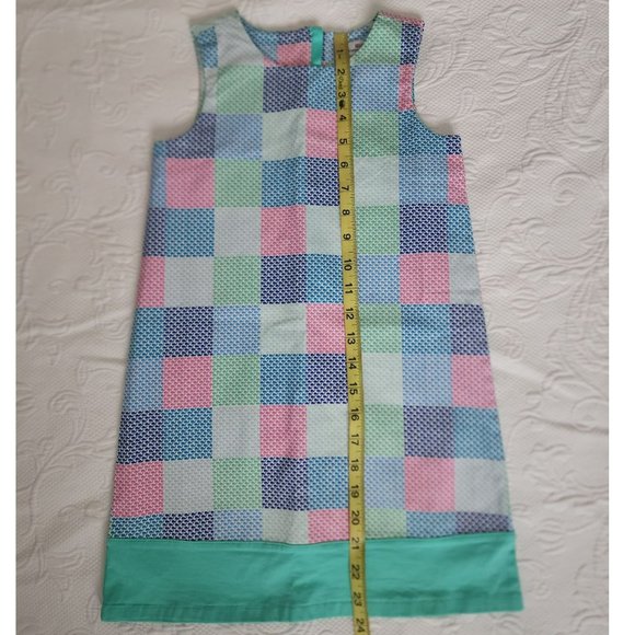 Vineyard Vines Girls Patchwork Whale Sleeveless Shift Dress Multicolor Size 5 - Picture 11 of 11